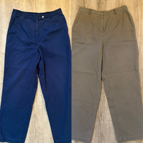 Appleseed's Blue And Tan Chinos 8p